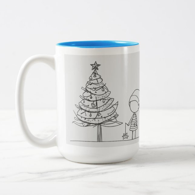 CANECA DE CAFÉ EM DOIS TONS CHRISMAS MUG (Esquerda)
