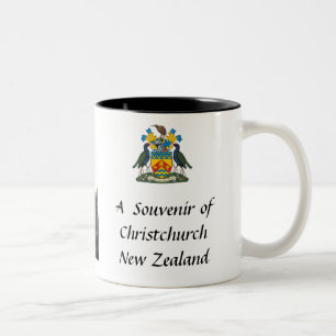 Caneca De Café Em Dois Tons Christchurch, NZ, Souvenir Mug