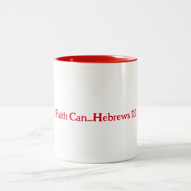 Caneca De Café Em Dois Tons Christian Coffee Mug (Centro)