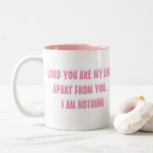 Caneca De Café Em Dois Tons Christian Mug - Senhor Você É Meu Senhor