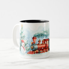 Caneca De Café Em Dois Tons  Christmas