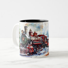 Caneca De Café Em Dois Tons  Christmas