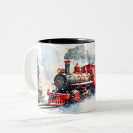 Caneca De Café Em Dois Tons  Christmas