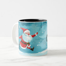 Caneca De Café Em Dois Tons  Christmas