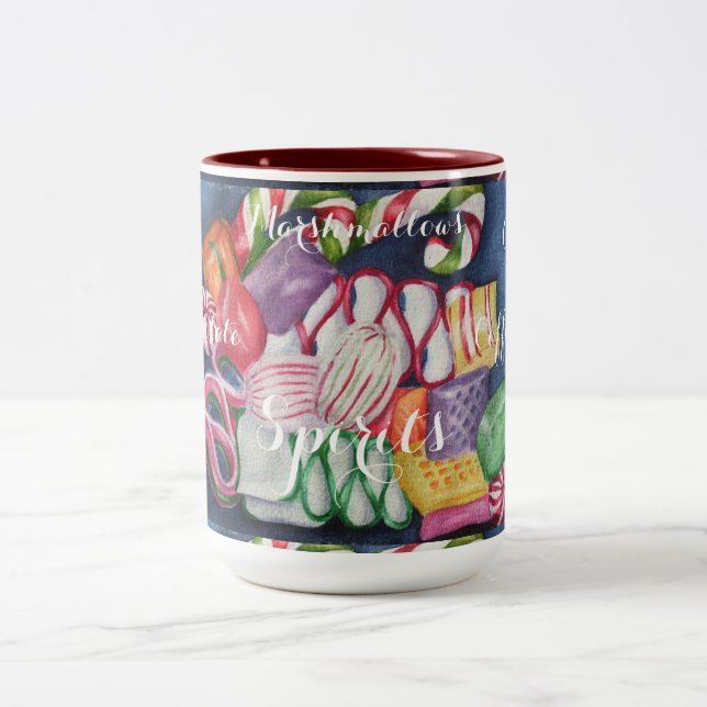 CANECA DE CAFÉ EM DOIS TONS CHRISTMAS CANDY (Centro)