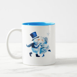 Caneca De Café Em Dois Tons Christmas Frost Romance - Snowy Magic Vintage