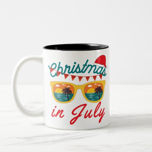 Caneca De Café Em Dois Tons Christmas In July (Esquerda)