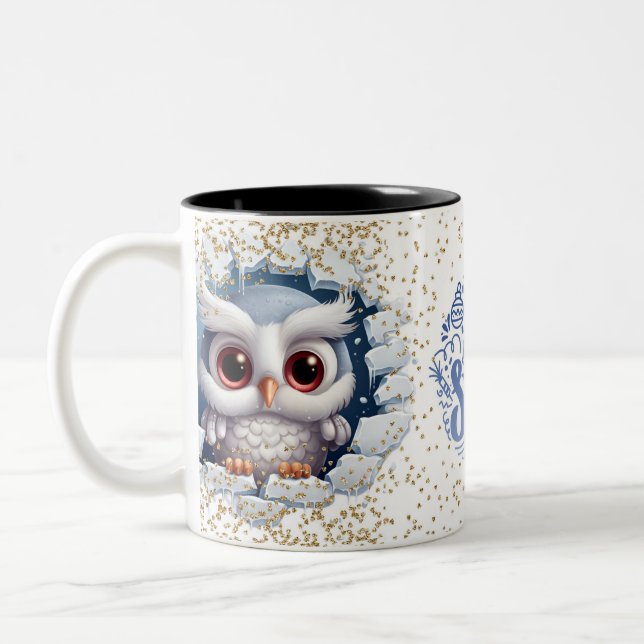 Caneca De Café Em Dois Tons Christmas Mugs | Merry Christmas Mug | Christmas (Esquerda)