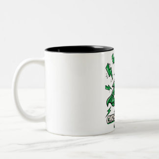 Caneca De Café Em Dois Tons Christmas Tree Power Festive Tee