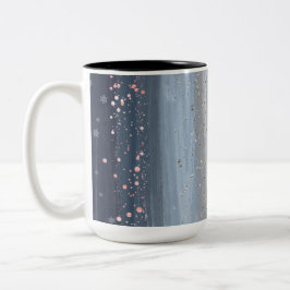 Caneca De Café Em Dois Tons Christmas Winter Snowflake