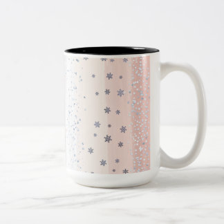 Caneca De Café Em Dois Tons Christmas Winter Snowflake