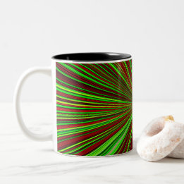 Caneca De Café Em Dois Tons  Chromatic Radialburst Mug