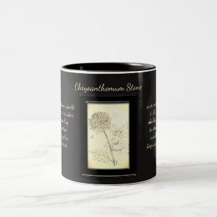 Caneca De Café Em Dois Tons Chrysanthemum Stone Crystal Fairy