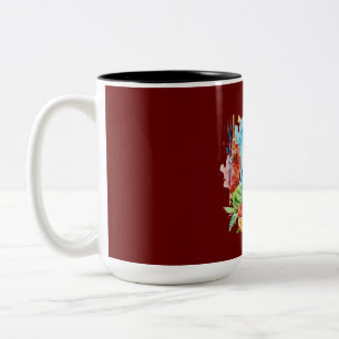 Caneca De Café Em Dois Tons CHURRASCO e grelha