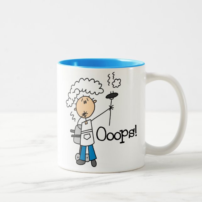 Caneca De Café Em Dois Tons Churrasco que Deu Errado (Direita)