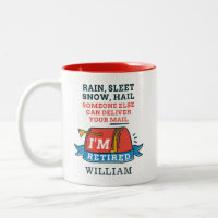 Chuva Sleet Neve Trabalhador Postal Aposentado Per