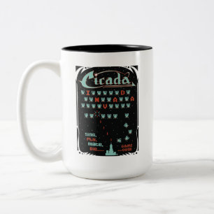 Caneca De Café Em Dois Tons Cicada Invada
