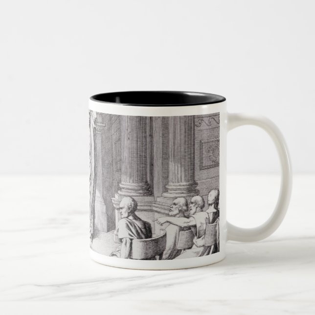 Caneca De Café Em Dois Tons Cicero Catiline de delação (Direita)