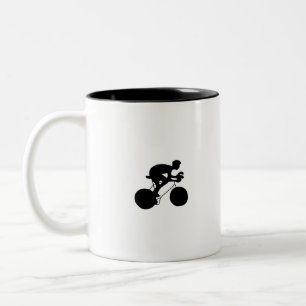 Caneca De Café Em Dois Tons Ciclismo