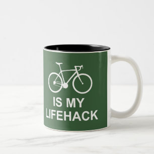 Caneca De Café Em Dois Tons Ciclismo É O Meu Lifehack