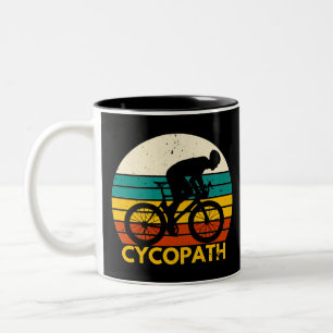 Caneca De Café Em Dois Tons Ciclo/Ciclo/Bicicleta