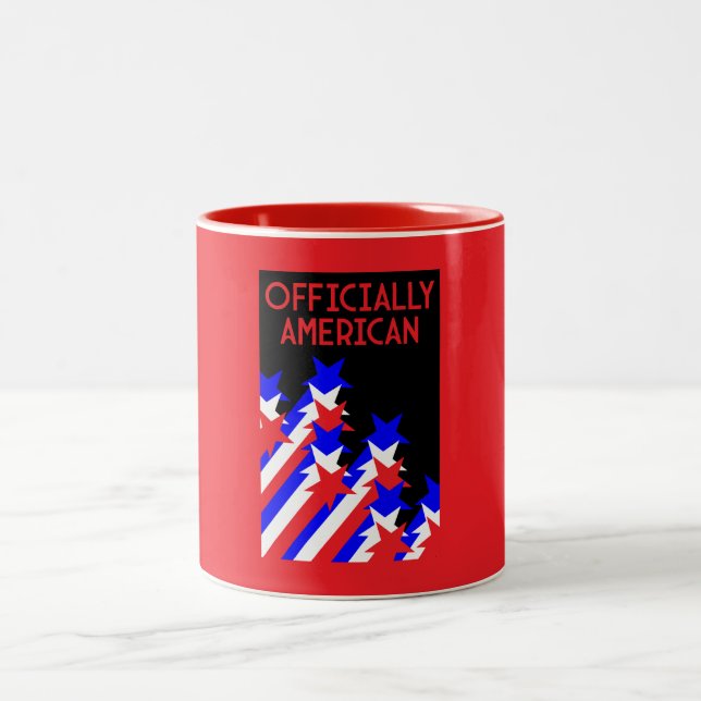 Caneca De Café Em Dois Tons Cidadania dos EUA concedida (Centro)