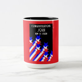Caneca De Café Em Dois Tons Cidadania dos EUA concedida