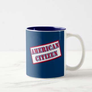 Caneca De Café Em Dois Tons Cidadão americano