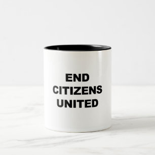 Caneca De Café Em Dois Tons Cidadãos Finais Unidos