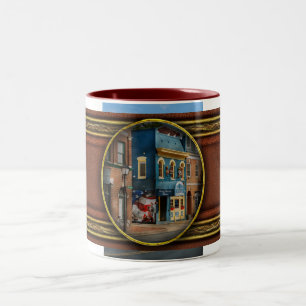 Caneca De Café Em Dois Tons Cidade - Alexandria, VA - King Street Blues