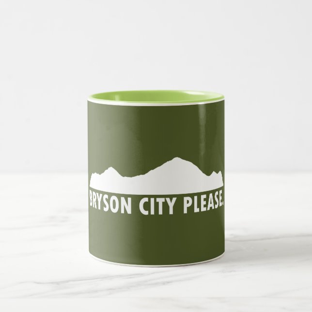 Caneca De Café Em Dois Tons Cidade Bryson Por Favor (Centro)