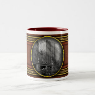 Caneca De Café Em Dois Tons Cidade - Chicago IL - Continuando um Legado PB