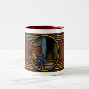 Caneca De Café Em Dois Tons Cidade - Chicago IL - Southside Deli 1941