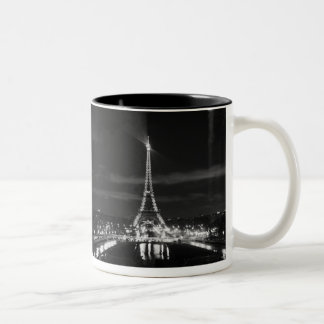 Caneca De Café Em Dois Tons Cidade da TORRE EIFFEL de Paris France do copo da
