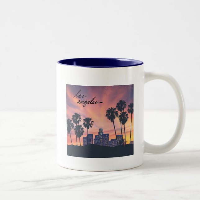 Caneca De Café Em Dois Tons Cidade de Los Angeles (Direita)