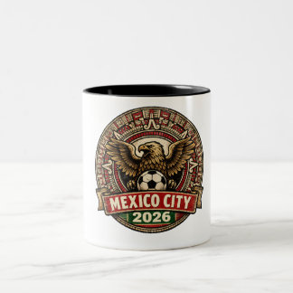 Caneca De Café Em Dois Tons Cidade do México 2026 Copa do Mundo Cidade Anfitri