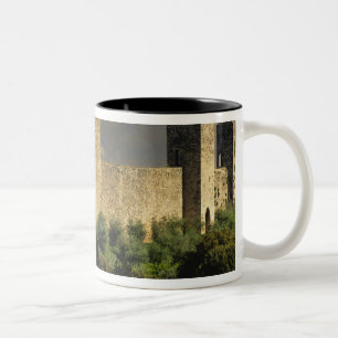 Caneca De Café Em Dois Tons Cidade murada de Monteriggioni, na província de