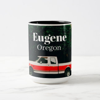 Caneca De Café Em Dois Tons Cidade universitária de Eugene - Oregon
