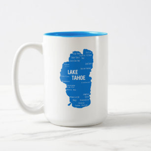 Caneca De Café Em Dois Tons Cidades do Lago Tahoe
