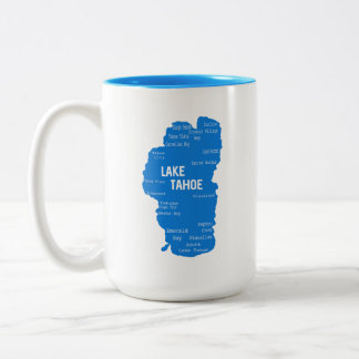 Caneca De Café Em Dois Tons Cidades do Lago Tahoe