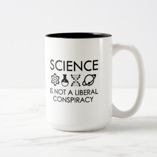 Caneca De Café Em Dois Tons Ciência