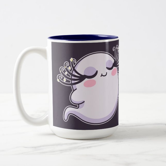 Caneca De Café Em Dois Tons Cílios de Fantasma (Esquerda)