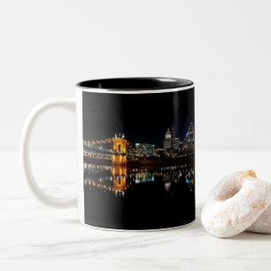 Caneca De Café Em Dois Tons Cincinnati Skyline Mug