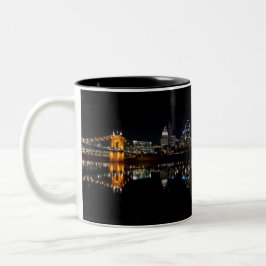 Caneca De Café Em Dois Tons Cincinnati Skyline Mug