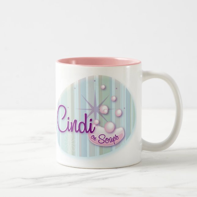 Caneca De Café Em Dois Tons CindiOnSoaps_Mug (Direita)