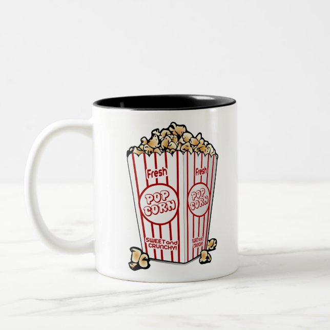 Caneca De Café Em Dois Tons cinema pipoca (Esquerda)