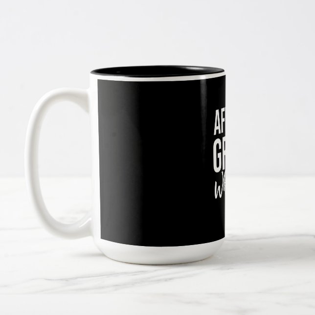 Caneca De Café Em Dois Tons Cinza africana Parrot Whisperer (Esquerda)