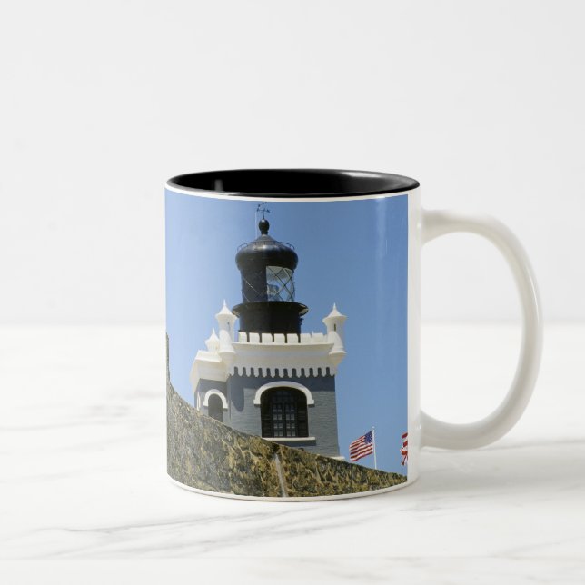 Caneca De Café Em Dois Tons cinza de Fuerte San Felipe del Morro (Direita)