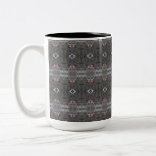 Caneca De Café Em Dois Tons Cinzas Com Mug De Café De Coral