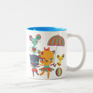 Caneca De Café Em Dois Tons Circo Cuties